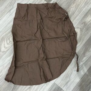 Aritzia Asymmetrical Brown Skirt